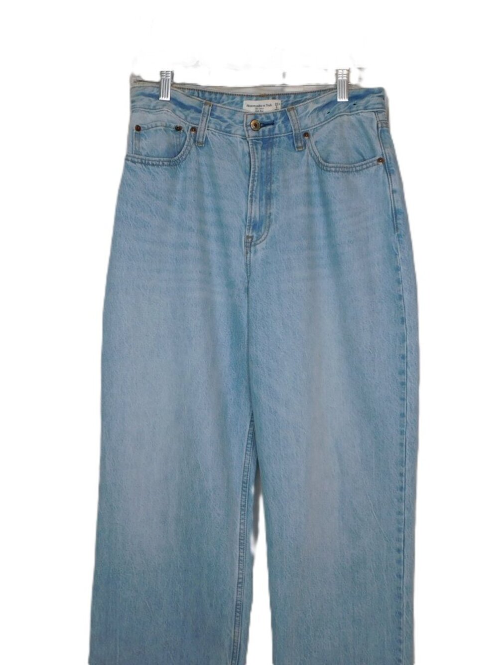 Abercrombie & Fitch Curve Love The Loose High Rise Jeans Light Wash | VGUC | 29L - Picture 2 of 9